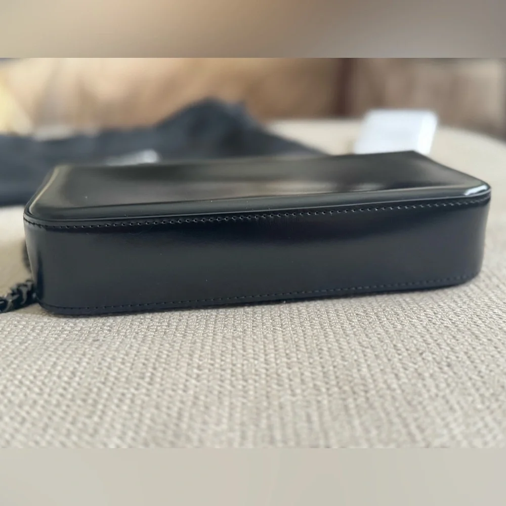 Celine Black Triomphe Chain Shoulder Bag - Picture 7 of 15